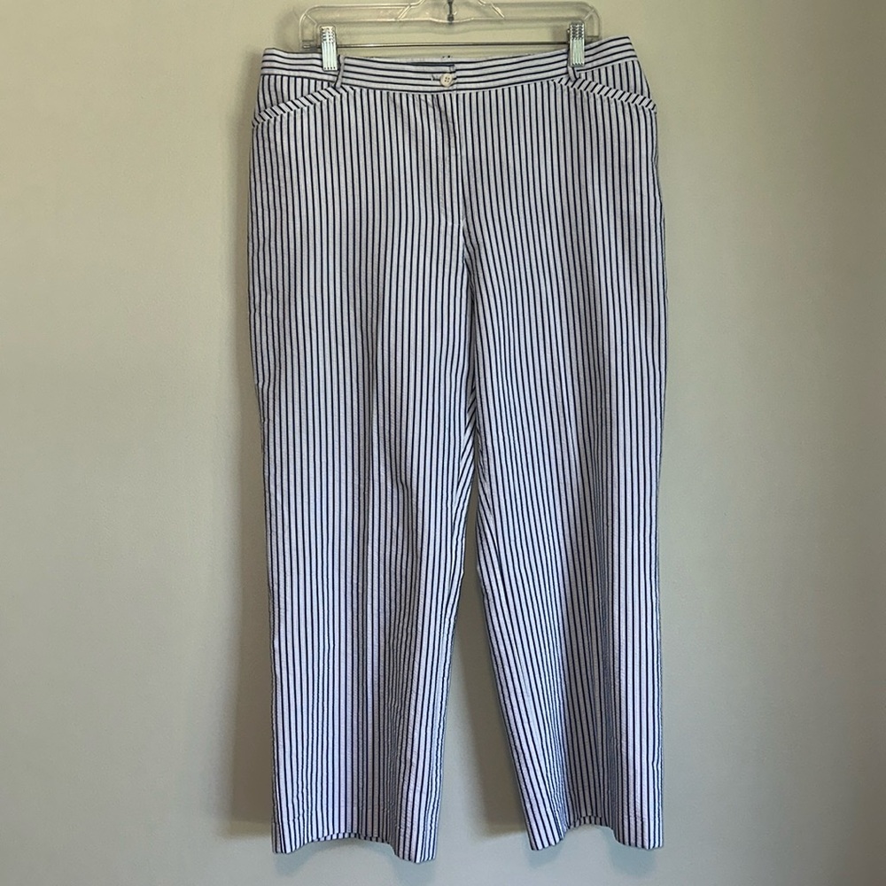 Blue &White striped petite Soft Works pants